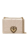 DOLCE & GABBANA DOLCE & GABBANA SACRED HEART SHOULDER BAG - NEUTRALS