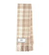 AMI ALEXANDRE MATTIUSSI CHECKED WOOL SCARF,P00417662