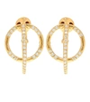 ALAN CROCETTI DITA CRYSTAL-EMBELLISHED HOOP EARRINGS,P00418749