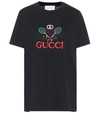 GUCCI EMBROIDERED COTTON T-SHIRT,P00399888