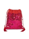 ATTICO Hand-Embroidered Sequined Pouch