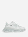 Balenciaga Triple S Clear Sole Sneakers In Grey