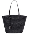 SAINT LAURENT Medium Rafia Panier Tote,SLAU-WY1036