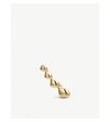 MONICA VINADER NURA TEARDROP CLIMBER 18CT YELLOW-GOLD VERMEIL EARRING,26706917