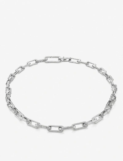 MONICA VINADER WOMENS ALTA CAPTURE CHARM STERLING SILVER LINK NECKLACE,27917687