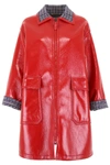 BOTTEGA VENETA BOTTEGA VENETA GLOSSY ZIPPED COAT