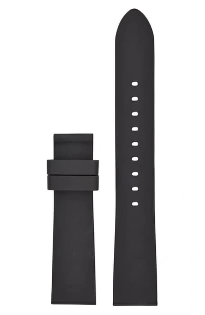 Michael Kors Michael  Runway Smart Watch Silicone Watch Strap In Black