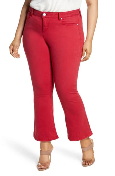 Slink Jeans High Waist Ankle Bootcut Jeans In Chili Pepper