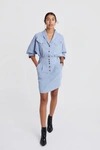 REBECCA MINKOFF Vintage 80s Dress | Sky Blue Rosa Dress | Rebecca Minkoff