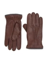 Saks Fifth Avenue Deerskin Leather Gloves In Brown