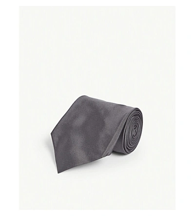 Ralph Lauren Silk Tie In Grey