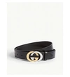 GUCCI GG BUCKLE LEATHER BELT