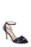 Nina Women's Venus Crisscross Stiletto Evening Sandals In Navy Satin