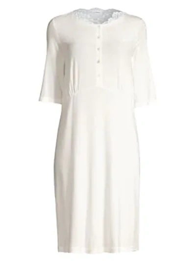 La Perla Lace-trimmed Short Nightgown In White