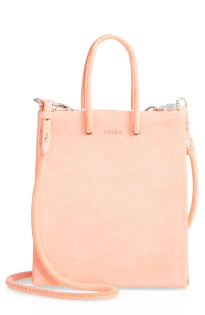 Medea Short Prima Calfskin Suede Bag - Orange