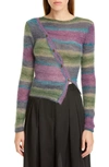 Jacquemus La Maille Pau Knitted Sweater In Purple In Stripe Purple