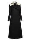 VALENTINO Long Double-Breasted Wool Coat