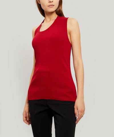 Helmut Lang Opening Ceremony Pulled Rib Tank In Lava