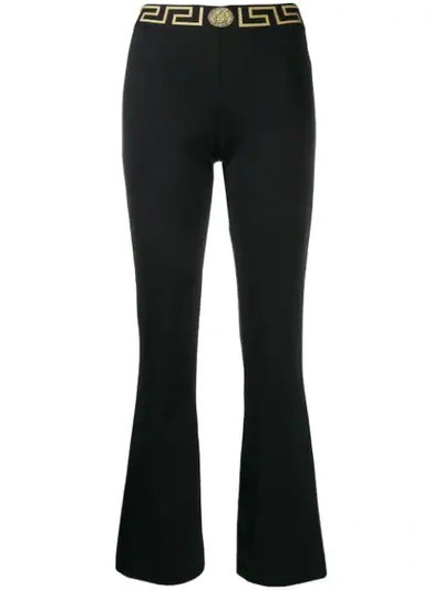 Versace Greek Key Track Trousers In Black