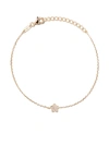 AS29 AS29 18KT YELLOW GOLD MINI CHARM FLOWER DIAMOND BRACELET