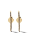 AS29 18KT YELLOW GOLD MINI CHARM LANA CUFF DIAMOND EARRINGS