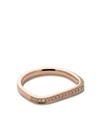 AS29 18KT ROSE GOLD MINI CHARM PINKY DIAMOND RING