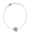 AS29 18KT WHITE GOLD ROSELIA FLOWER SMALL DIAMOND BRACELET