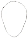 AS29 18KT WHITE GOLD ICICLE DIAMOND ROUND NECKLACE