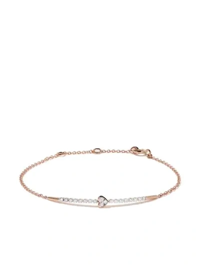 As29 18kt Rose Gold Mye Diamond Bracelet