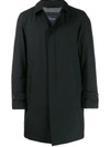 Herno Single-breasted Parka Coat In Black