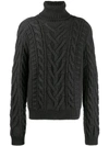 DOLCE & GABBANA CABLE-KNIT TURTLENECK JUMPER