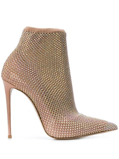Le Silla Phard Patent Leather Ankle Boots In Pink