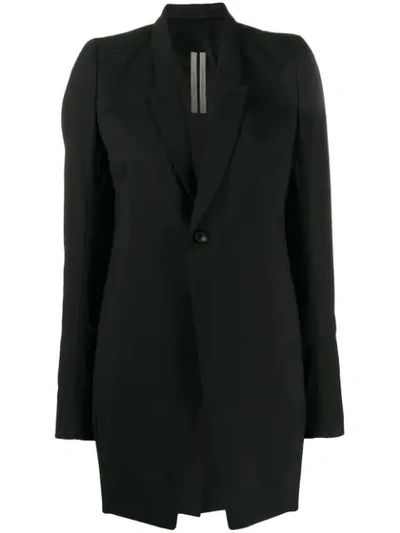 Rick Owens Long-length Blazer In Black