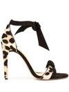 ALEXANDRE BIRMAN ALEXANDRE BIRMAN CLARITA LEOPARD PRINT SANDALS - 棕色