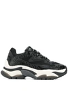 Ash Chunky Low Top Sneakers In Black