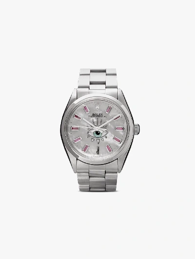 Jacquie Aiche Rolex Eye Watch In Silver