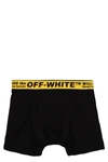 OFF-WHITE LOGOED ELASTIC BAND COTTON TRUNKS,11028282