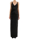 BALMAIN SEQUINS LONG DRESS,11028237