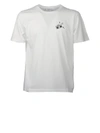 Saint Laurent Radio-print Cotton-jersey T-shirt In Natural/black