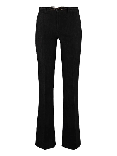 Max Mara Balta Stretch Cotton Jeans In Denim