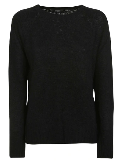 Aragona R-over Cashmere Sweater In Black