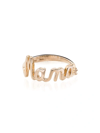 Alison Lou 14kt Yellow Gold Mama Ring