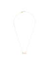 ALISON LOU 14KT GOLD AND DIAMOND MUM NECKLACE