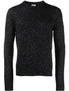 SAINT LAURENT SEQUIN EMBROIDERED SWEATER