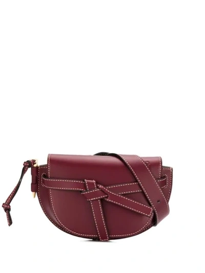 Loewe Mini Gate Leather Belt Bag In Pink