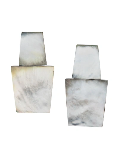 Monies Structured Statement Necklace In White