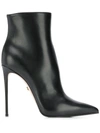 Le Silla Eva 120 High Heels Ankle Boots In Black Leather