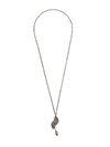 Werkstatt:münchen Leaf-pendant Necklace In Silver