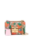 Gucci Padlock Gg Strawberry Small Shoulder Bag In Pink