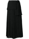 VICTORIA VICTORIA BECKHAM side tie pleated skirt